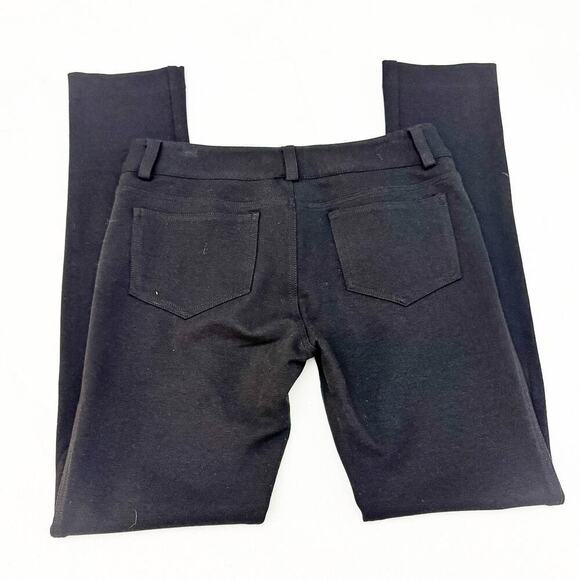 Alice + Olivia Black Stretch Pull-on Legging Skinny Denim Jean Pants Size 8 - Picture 5 of 8